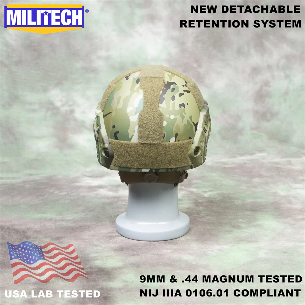 MILITECH® High Cut NIJ IIIA Ballistic Helmet With Advanced Impact Liner - Image 4