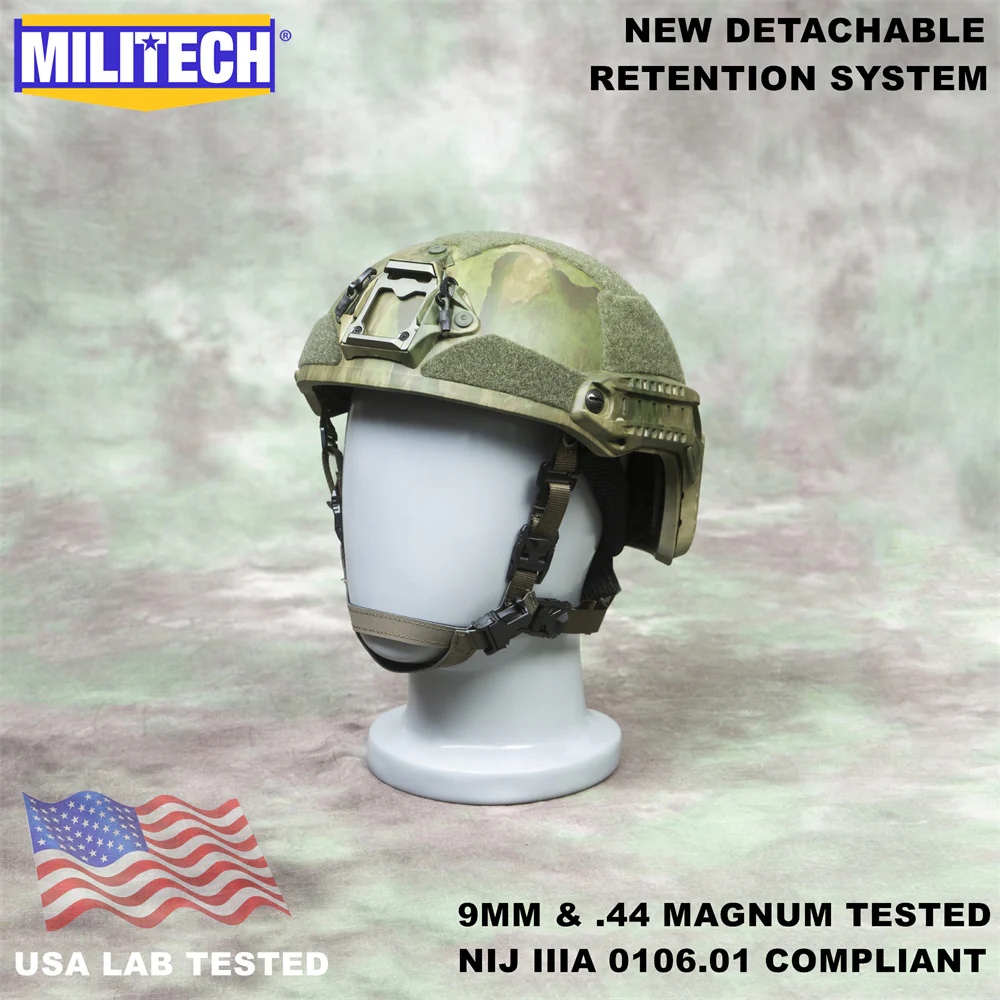 MILITECH® High Cut NIJ IIIA Ballistic Helmet With Advanced Impact Liner - Image 9