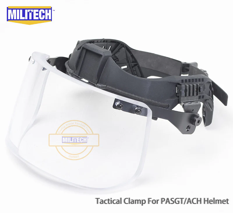 MILITECH® NIJ IIIA 0108.01 Rated Ballistic Visor Face Shield For Tactical Ballistic Helmets - Image 10