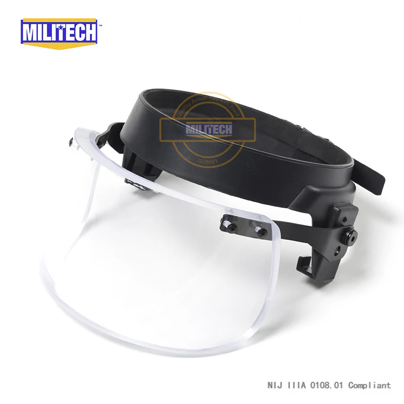 MILITECH® NIJ IIIA 0108.01 Rated Ballistic Visor Face Shield For Tactical Ballistic Helmets - Image 7