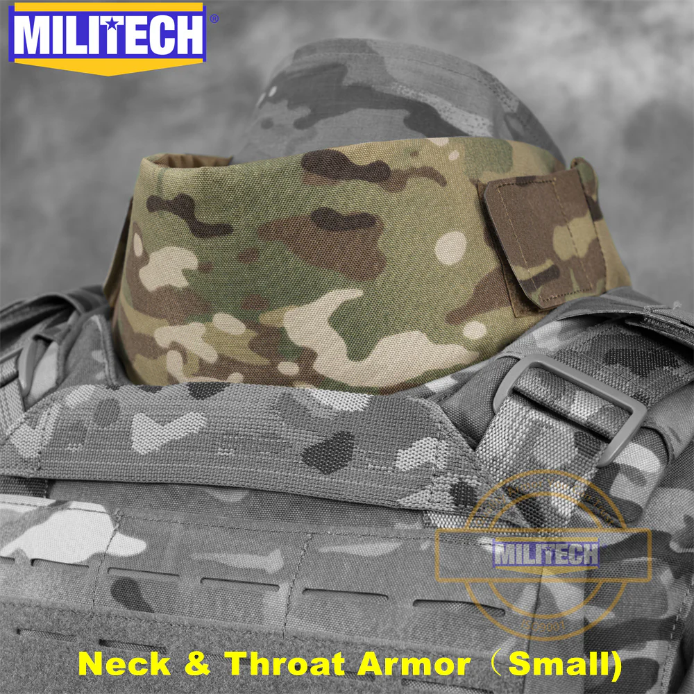 MILITECH® NIJ IIIA 0108.01 Modular Ballistic Neck and Throat Protector (Small) - Image 6