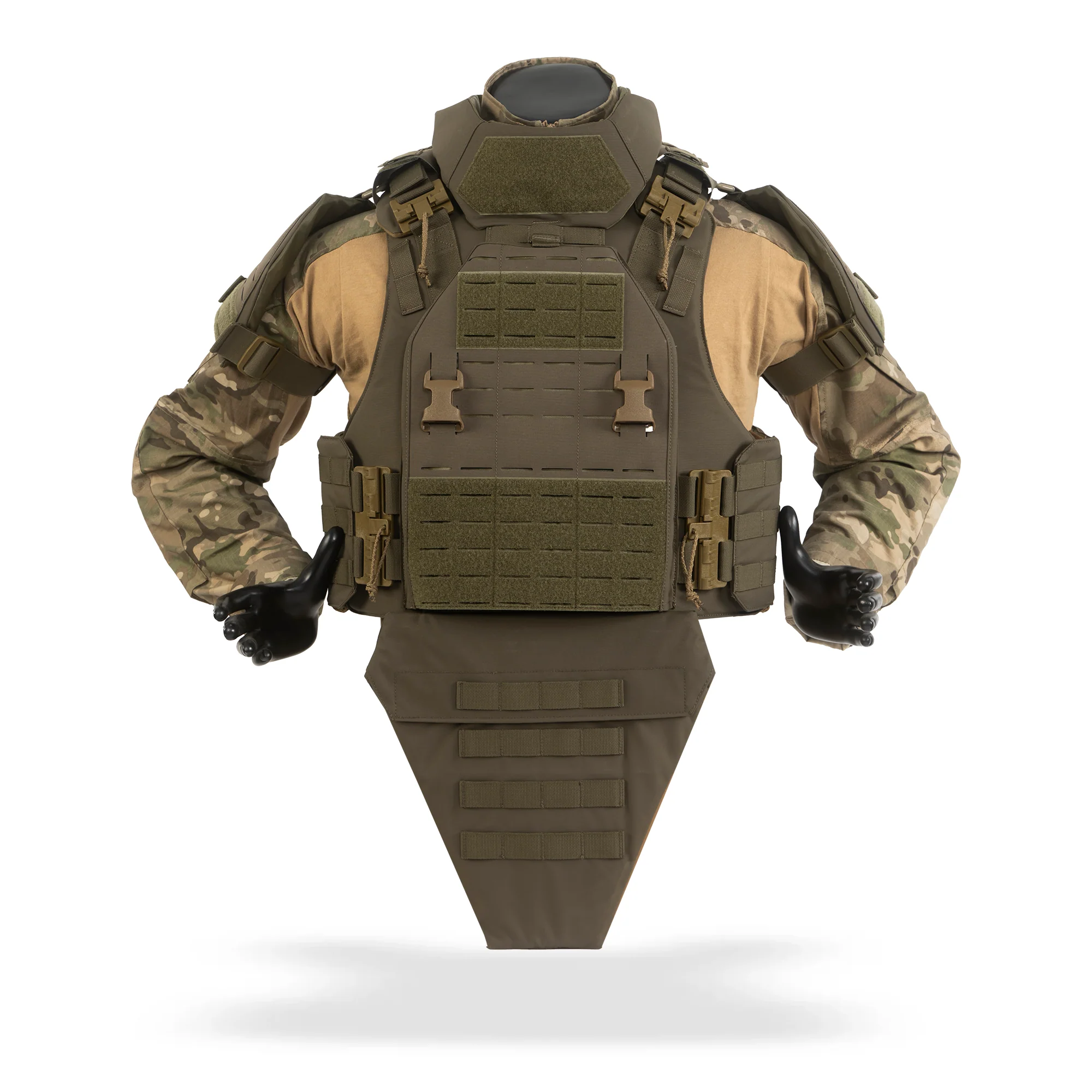 MILITECH® NIJ IIIA 0101.06 & NIJ 0101.07 HG2 Improved Outer Tactical Vest IOTV Gen5 Quick Release Full Body Armor Ballistic Vest - Image 15