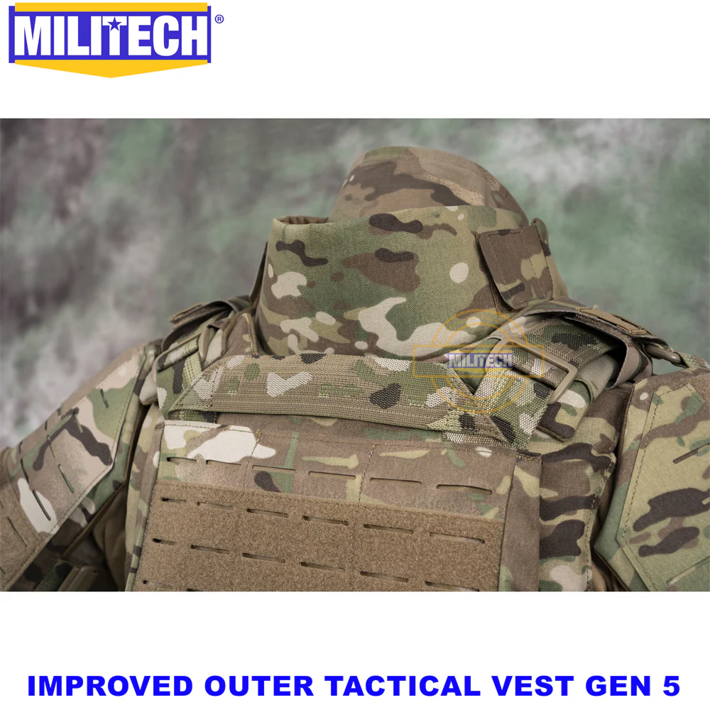 MILITECH® NIJ IIIA 0101.06 & NIJ 0101.07 HG2 Improved Outer Tactical Vest IOTV Gen5 Quick Release Full Body Armor Ballistic Vest - Image 5
