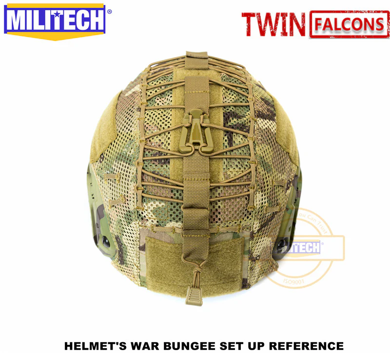 TWINFALCONS Fast High Cut Helmet Cover For MILITECH High Cut Helmet - Image 4